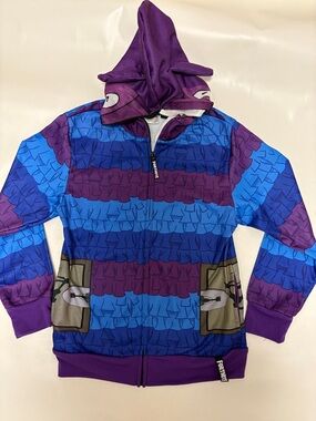 Fortnite Loot Llama Piñata Full Zip Hoodie Sweatshirt Cosplay Youth L Women S
